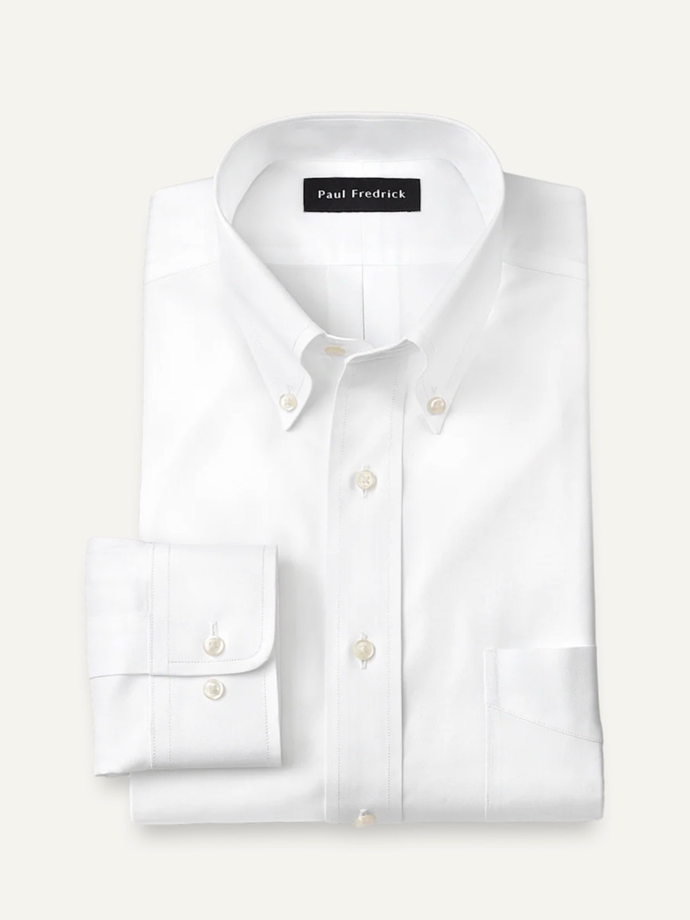 🆕Paul Fredrick Non-Iron Cotton Button-Down Collar Dress Shirt